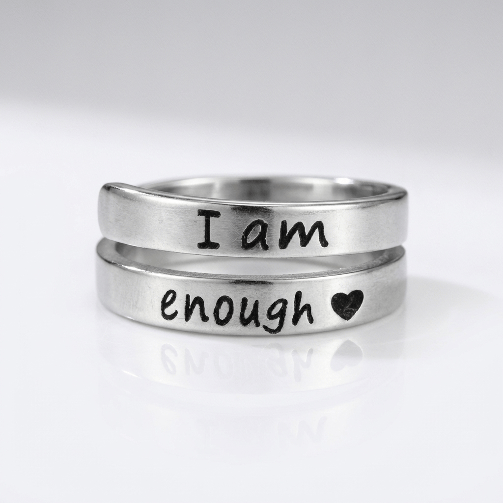 I Am Enough Ring - (adjustable)