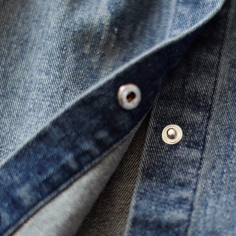 Autumn New Denim Blue Cotton Short Coats Lapel Collar Wild Tops Coat
