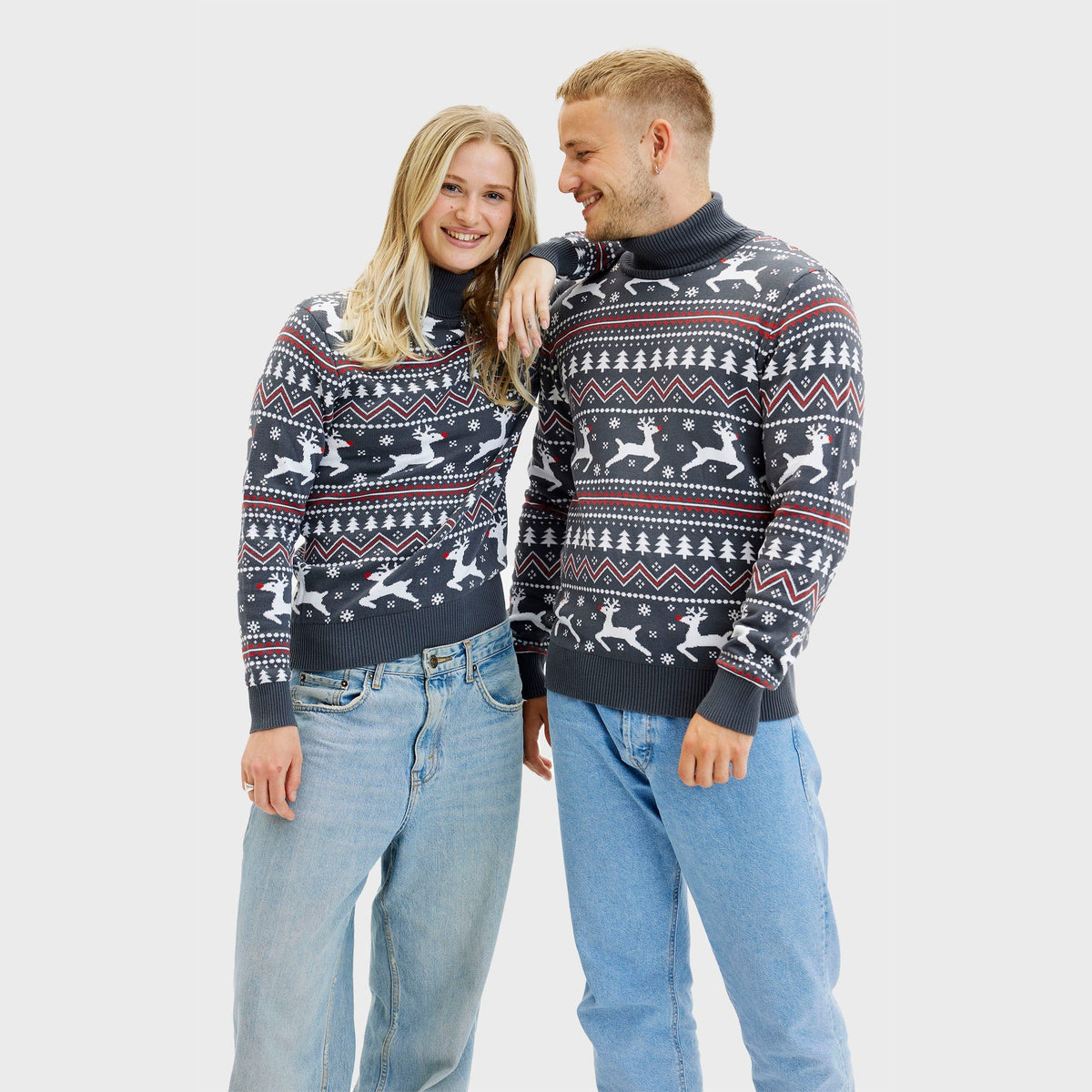 The Stylish High-Neck Christmas Jumper Men's