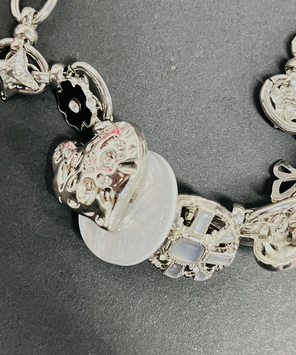 Boutique Silk Metal Chain Chain Bracelet