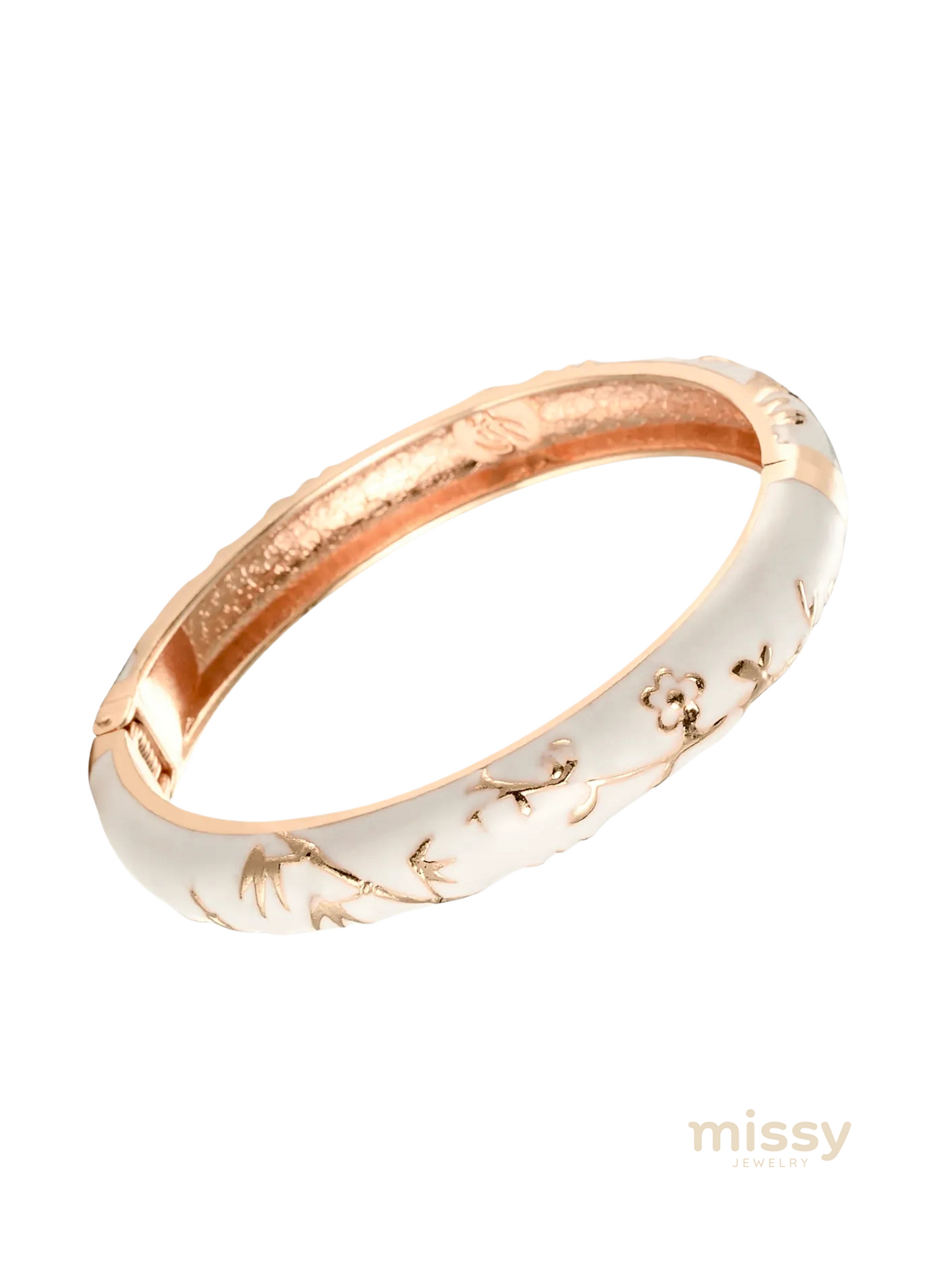 Aria White Bangle