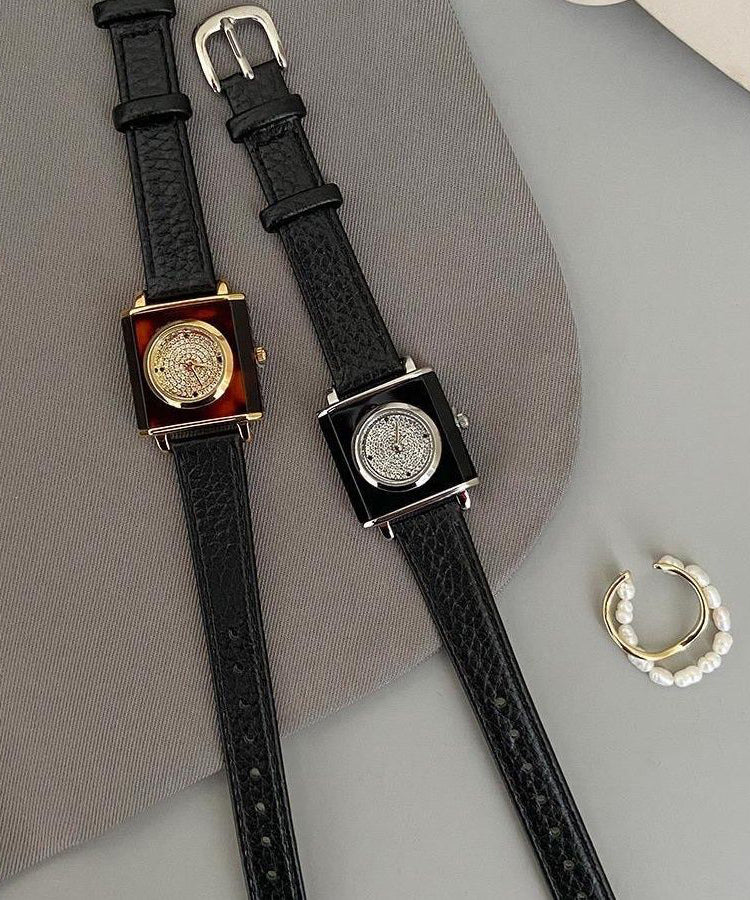 Fine Silk Leather Mechanical Movement Resin Watches