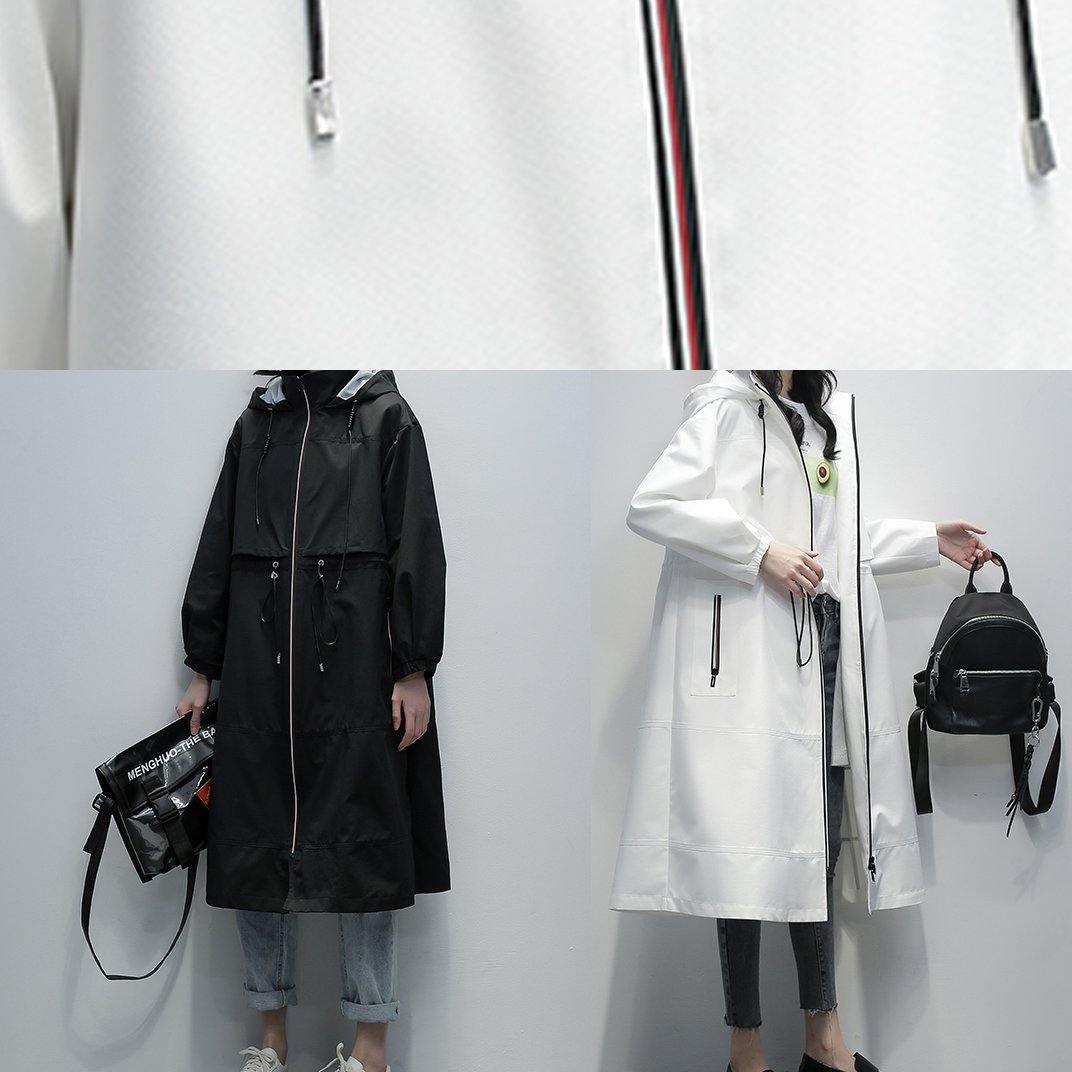 Art Black Clothes for Coats Hooded Zippered Coats