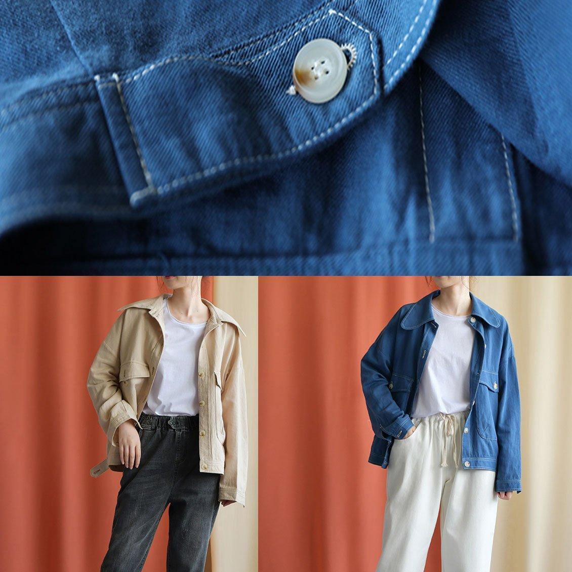 Art Nude Cotton Clothes for Big Pockets Cotton Fall Coat