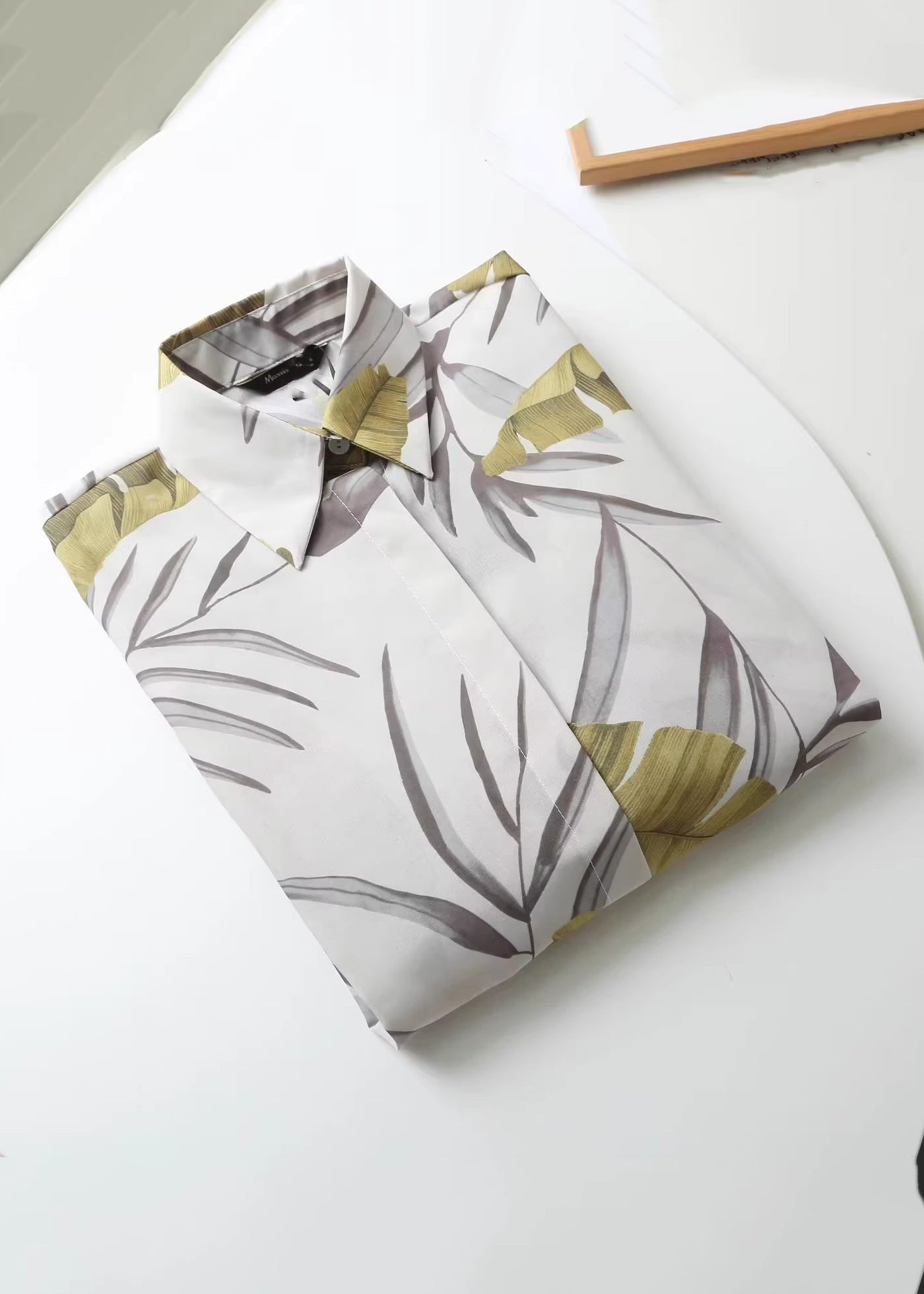 Beautiful Peter Pan Collar Print Button Shirt Spring