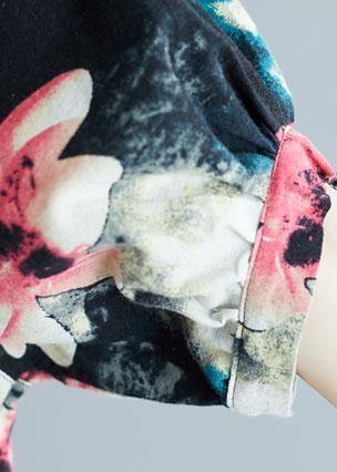 Cotton Tunic Pattern Short Sleeve Daily Summer Shirt