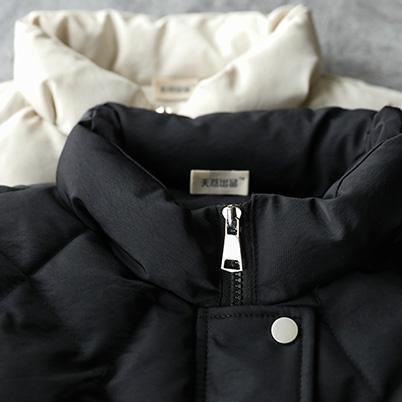 Black Winter Coats Clothing Jackets & Coats Sleeveless Half High Neck Overcoat