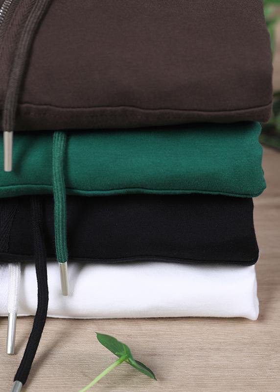 Chic Green Casual Loose Sweatshirts Top