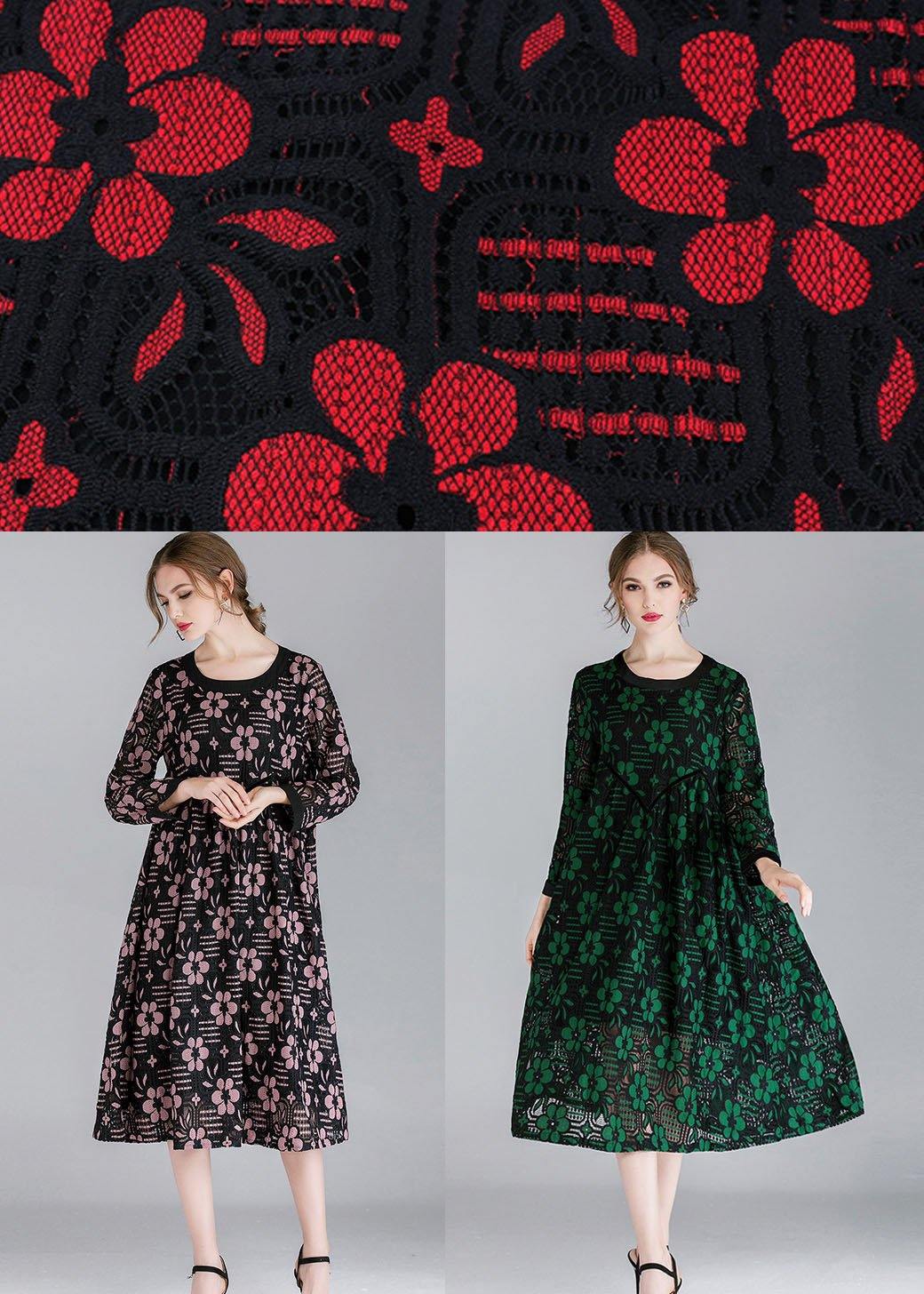 Diy Pink Lace Spring Sundress Long Sleeve