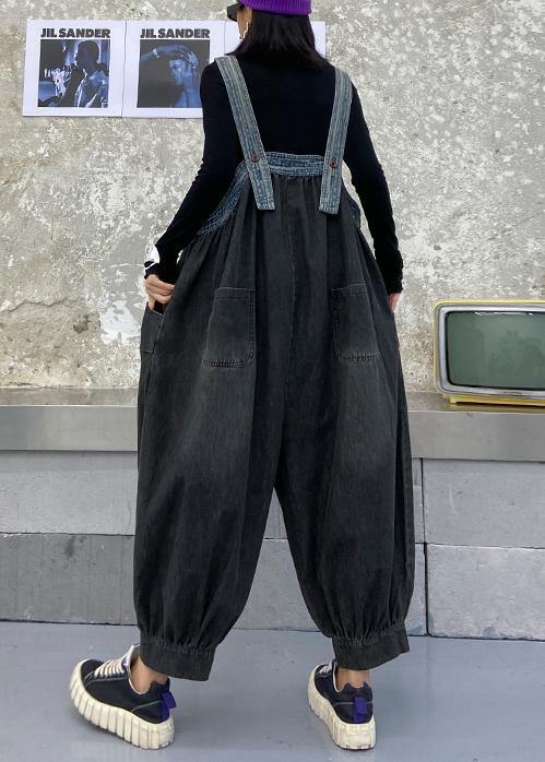 Denim Overalls New Nine-point Lantern Pants Female Summer Jumpsuit
