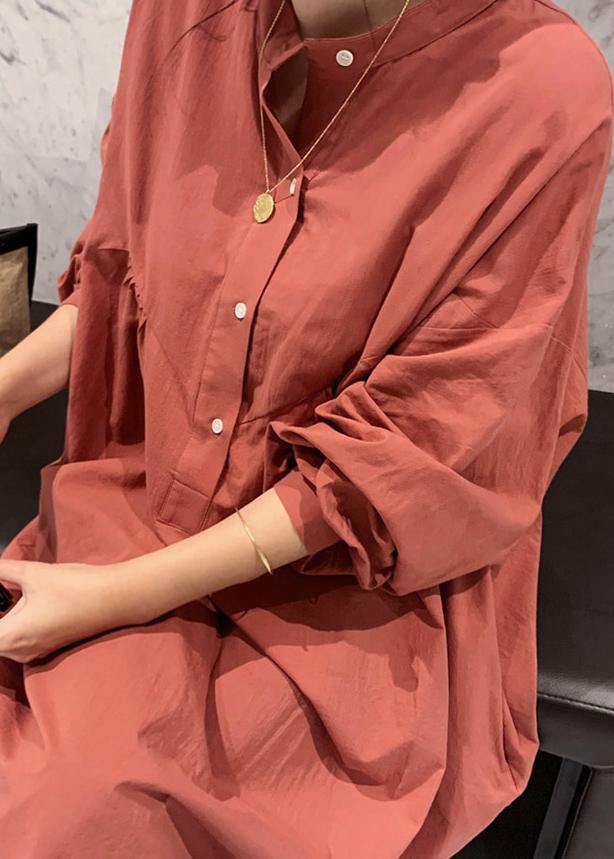 Lantern Sleeve Cotton Dresses Inspiration Brown Maxi Dresses