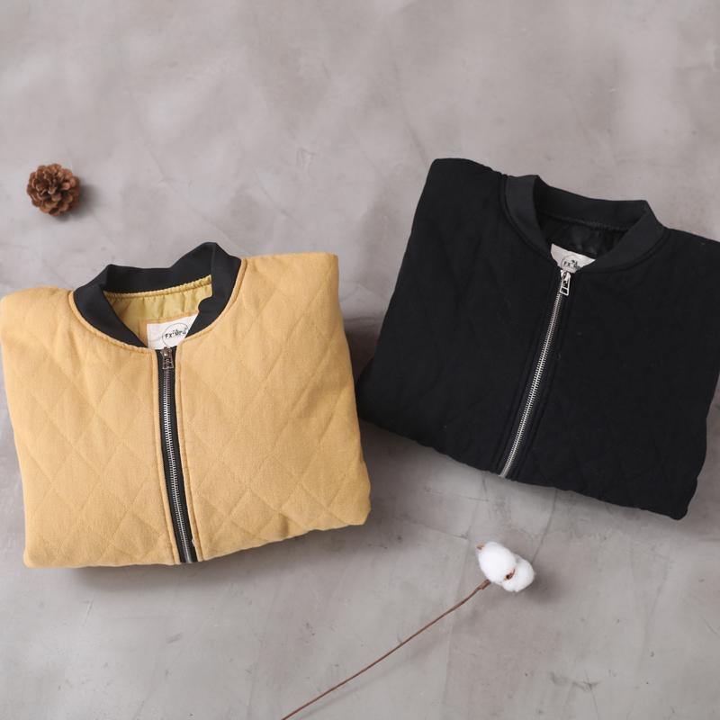 Fine Black Coat Clothing Stand Collar Winter Outwear