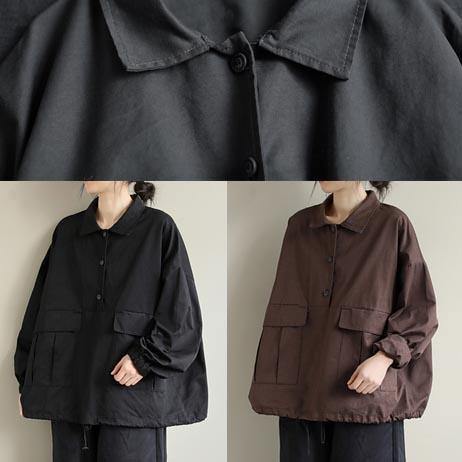 French Lapel Patchwork Spring Clothes For Women Photography Gray Blouses