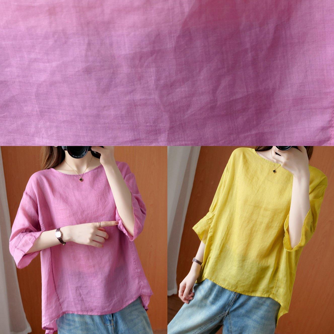 French O Neck Ruffles Tops Blouses Christmas Gifts Yellow Blouse