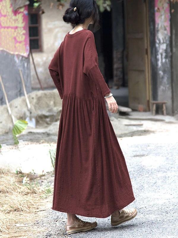 French V Neck Cinched Cotton Linen Dress Tutorials Gray Dress