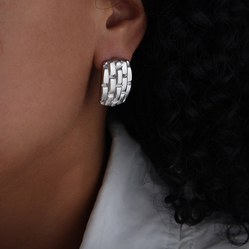 Karolina Woven Texture Earrings
