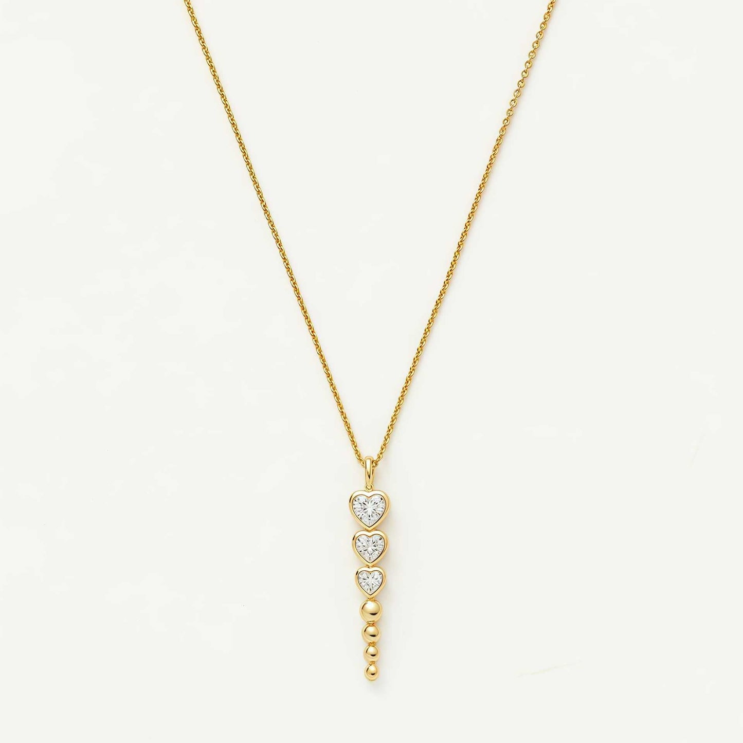 Layered Heart Pendant Necklace