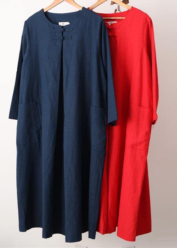 Organic O Neck Pockets Spring Dresses Ideas Navy Dresses