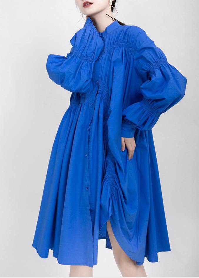 Asymmetrical Pleated Big Size Dress Spring