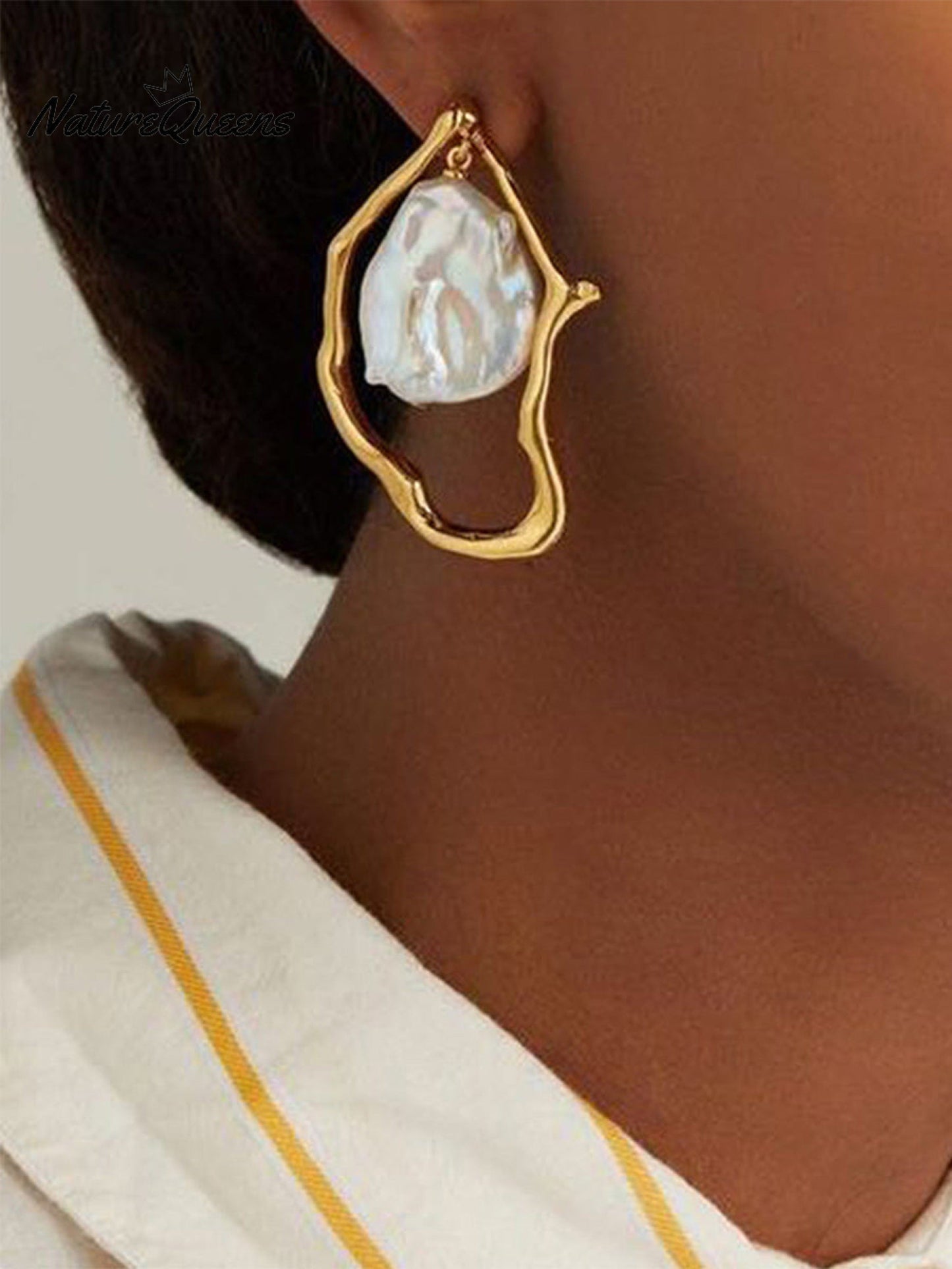 Irregular Pearl Earrings