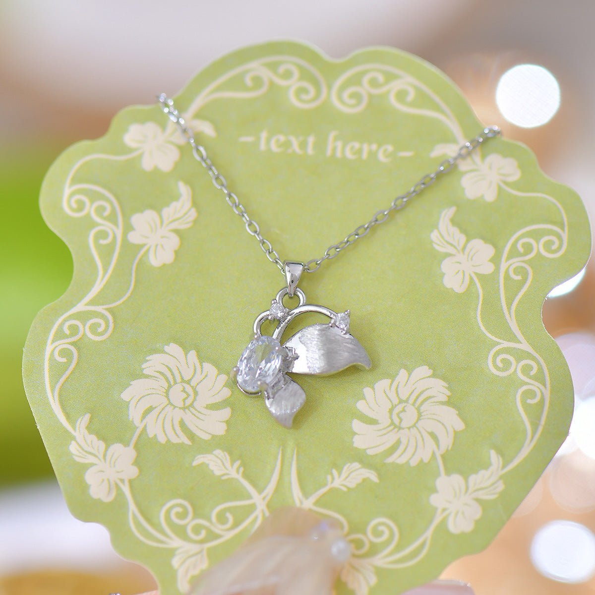 Brushed Butterfly Necklace