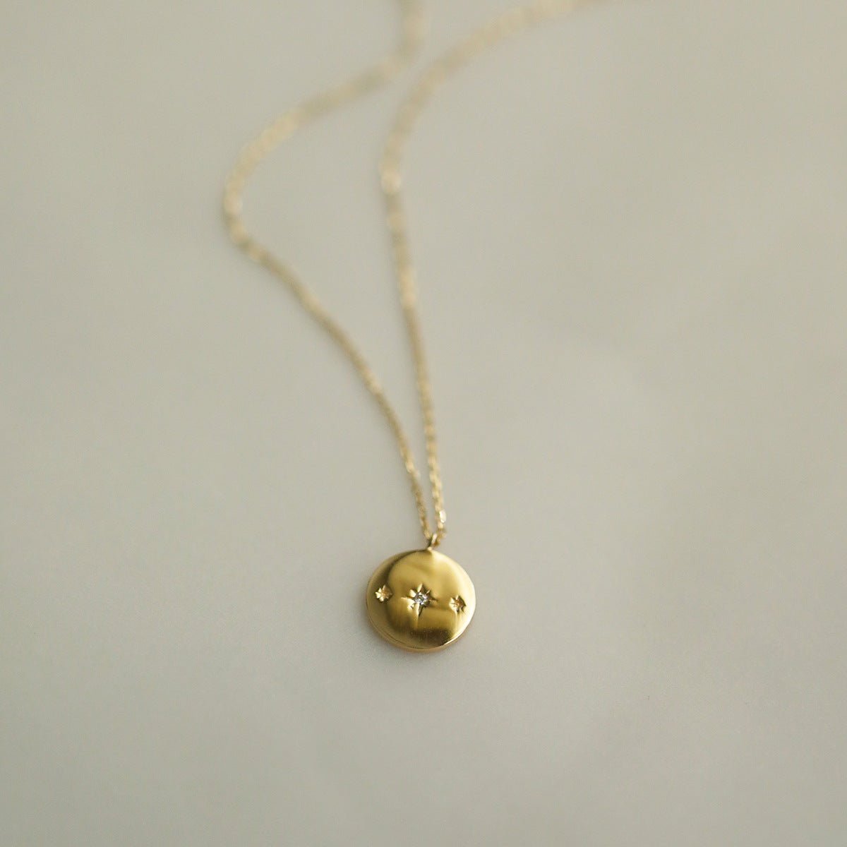 Celestial Coin Pendant Necklace
