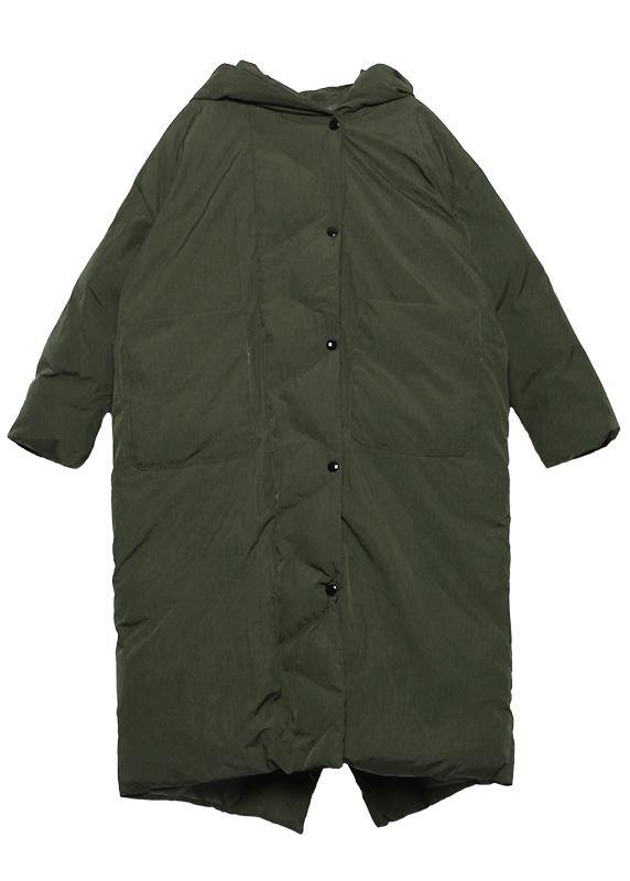 Fine Black Parkas Winter Hooded Pockets Outwear