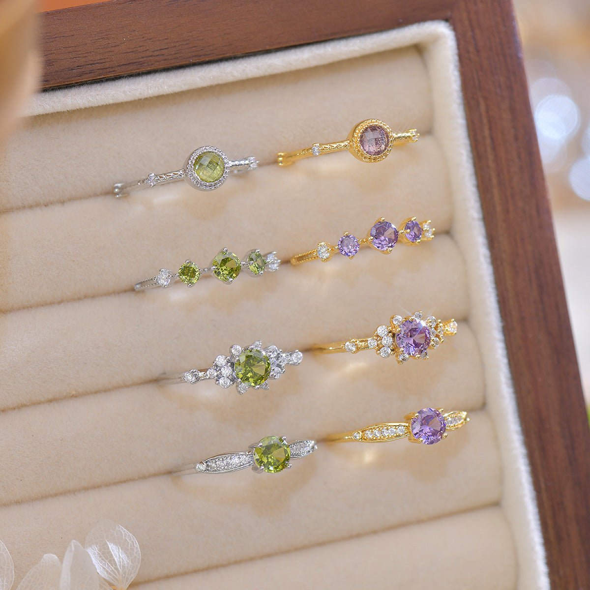 Violet Trilogy Ring