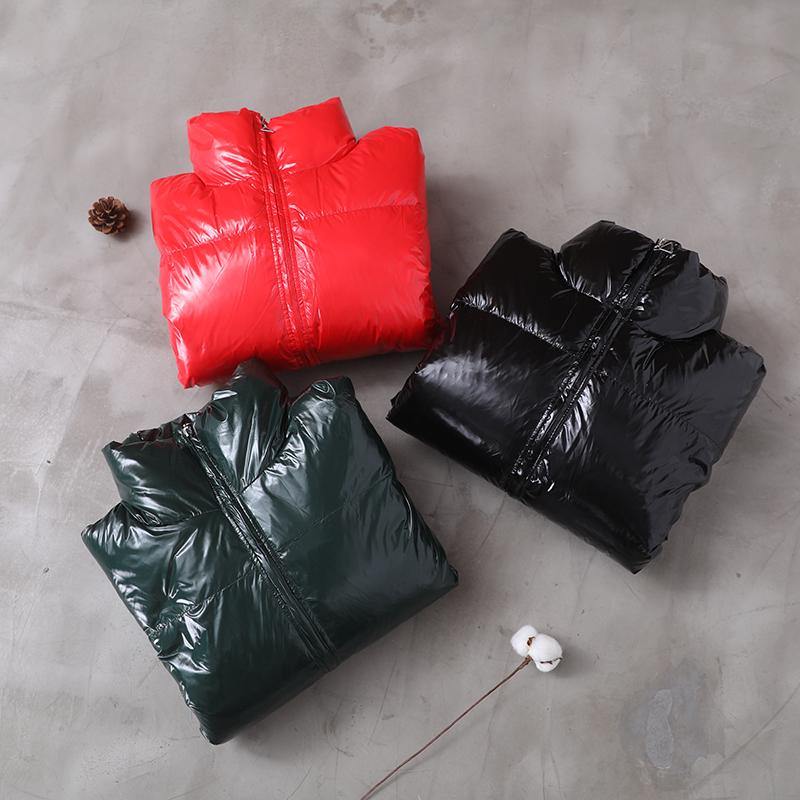 Snow Jackets Hooded Coats Red Warm Stand Collar Down Coat Winter