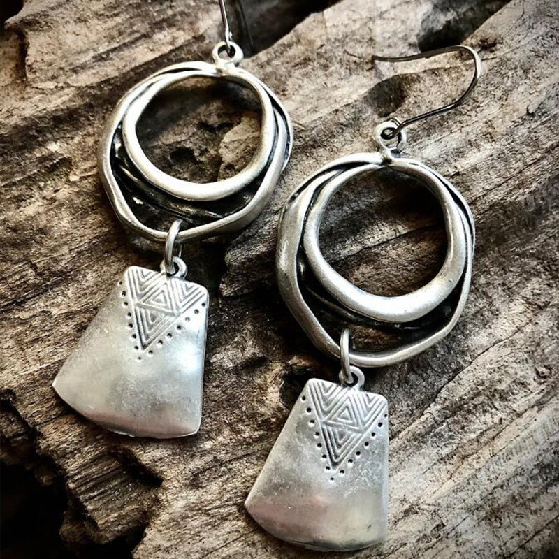 Bohemia Metal Hollow Earrings