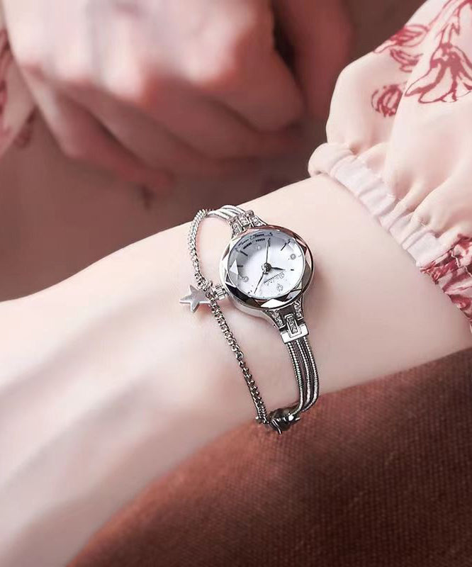 Vogue Blue Alloy Tempered Glass Watches