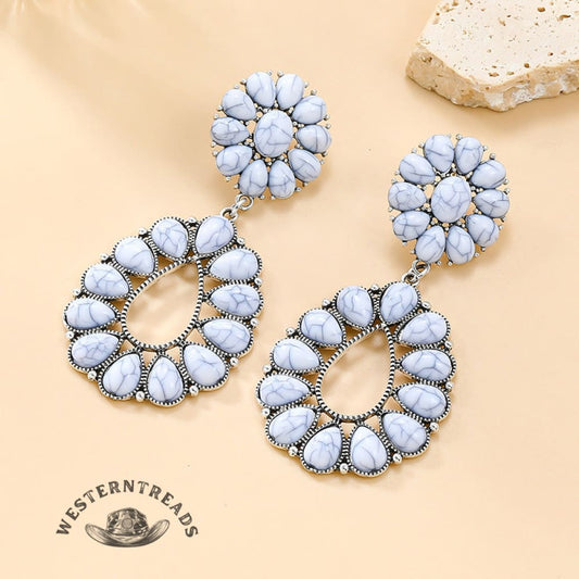 [high-quality Texture]turquoise Earrings