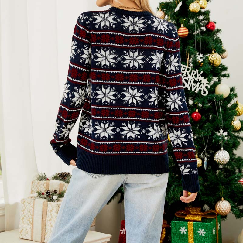 Christmas Knit Sweater with Winter Design