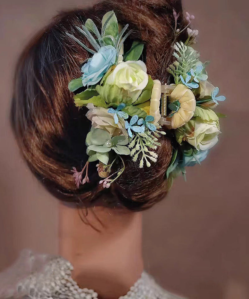 Chinese Style Multicolor Alloy Pearl Hairpin