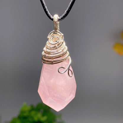 1.5 Inch Amethyst Citrine Rose Quartz Healing Pendant