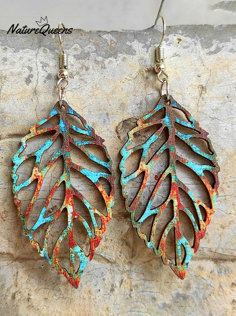 Colorful Wood Earrings