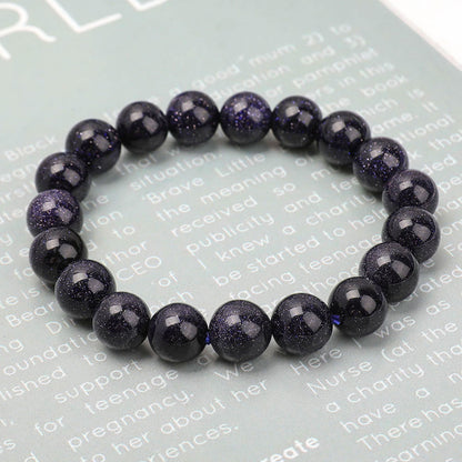 12mm Blue Sandstone Spiritual Bracelet for Protection
