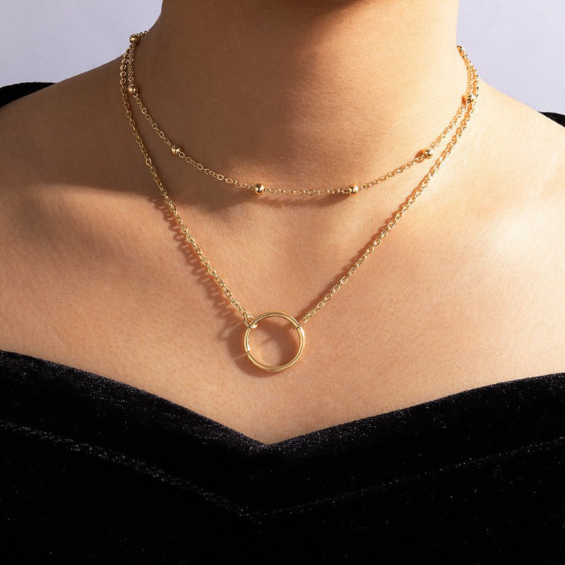 Simplicity Geometric Patchwork Necklaces Gj0067