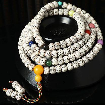 Bodhi Seed Wealth Bracelet With Amber & Agate Beads – Spiritual Mala