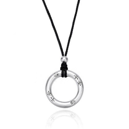 Sterling Silver Peace Buckle Necklace | Spiritual Protection