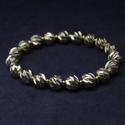 Retro Copper Wealth Bracelet | Carved Pattern
