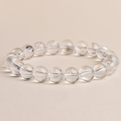 Buddha Stones Herkimer Diamond Protection Meditation Bracelet