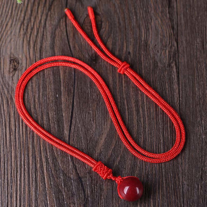 Buddha Stones Cinnabar Keep Away Evil Spirits Necklace Pendants