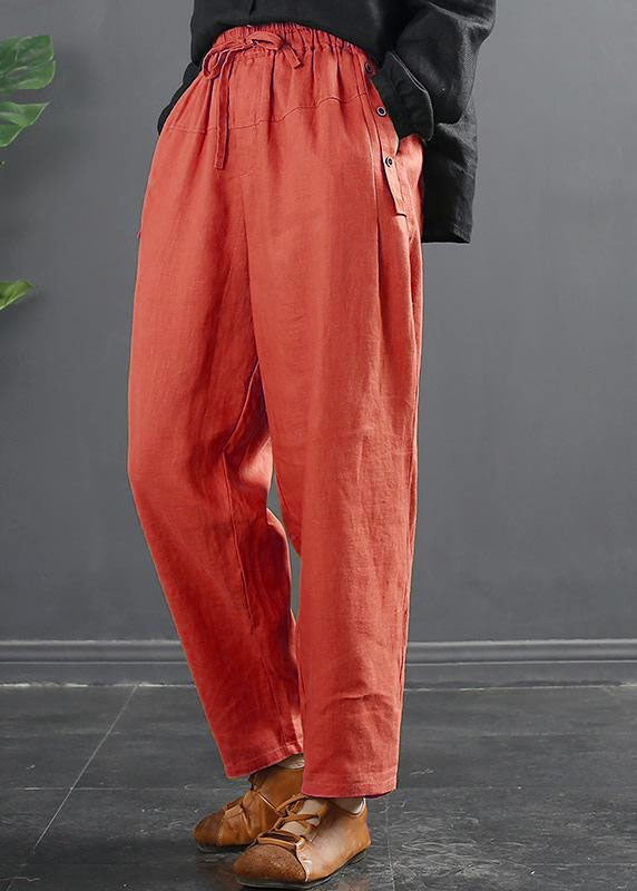 French Spring Wide Leg Pants Unique Dark Gray Inspiration Elastic Waist Wild Pants