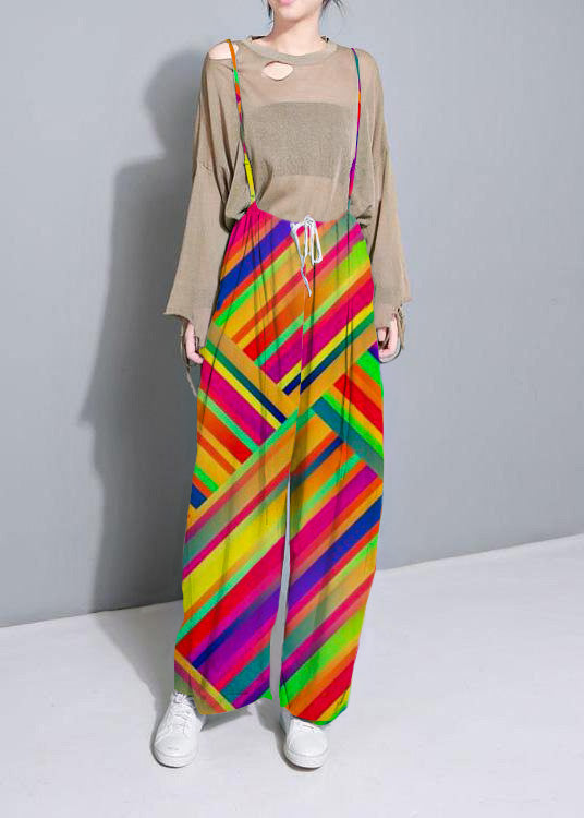 Stylish Khaki Cotton Linen Wide Leg Pants Multiple Wearing Methods Pants