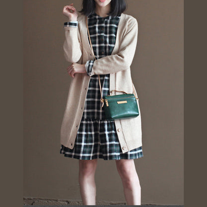 Autumn Chocolate the Rabbit Woolen Blended Knit Cardigans Sweater Coats