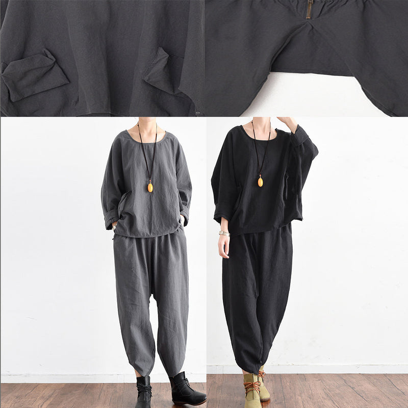Fall Trend Outfits Black Linen Suits Linen Tops With Pants