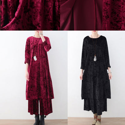 Corduroy Tops and Wide Leg Pants