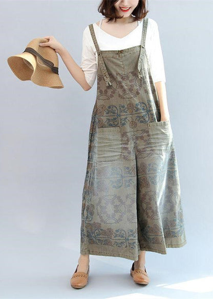 Summer Prints Cotton Pants Jumpsuit Pants