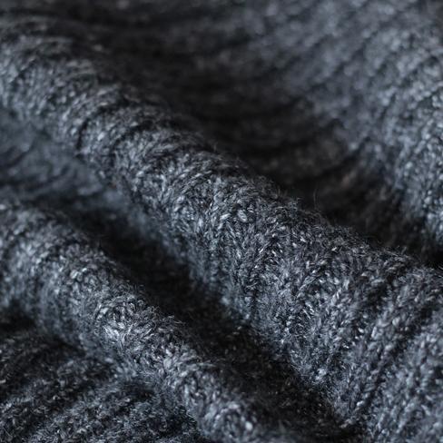 Winter Gray Knit Sweater Woolen Cardigans Cape Warm Coats
